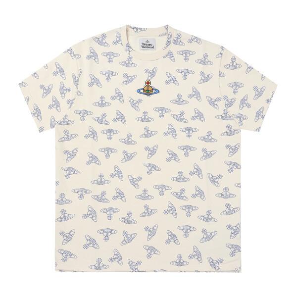 Vivienne WeSTwood Men S T ShirT Orb Logo Monogram 3i01000S J0079 B303