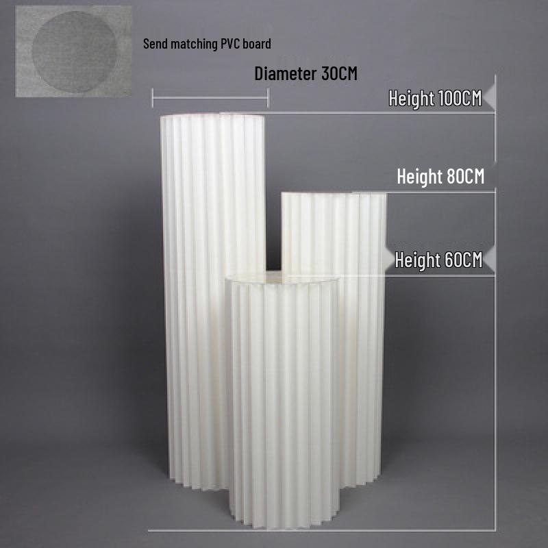 Artificial Flower Column Wedding Decorations with Car Delivery Ceremony and Roman Style Welcome Board