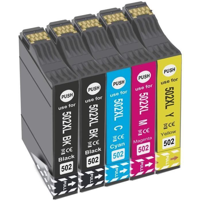 Teland 502XL Cartouches d'encre de rechange Epson 502XL compatibles avec Epson Expression Home XP-5100, Imprimante XP-5105, Epson393