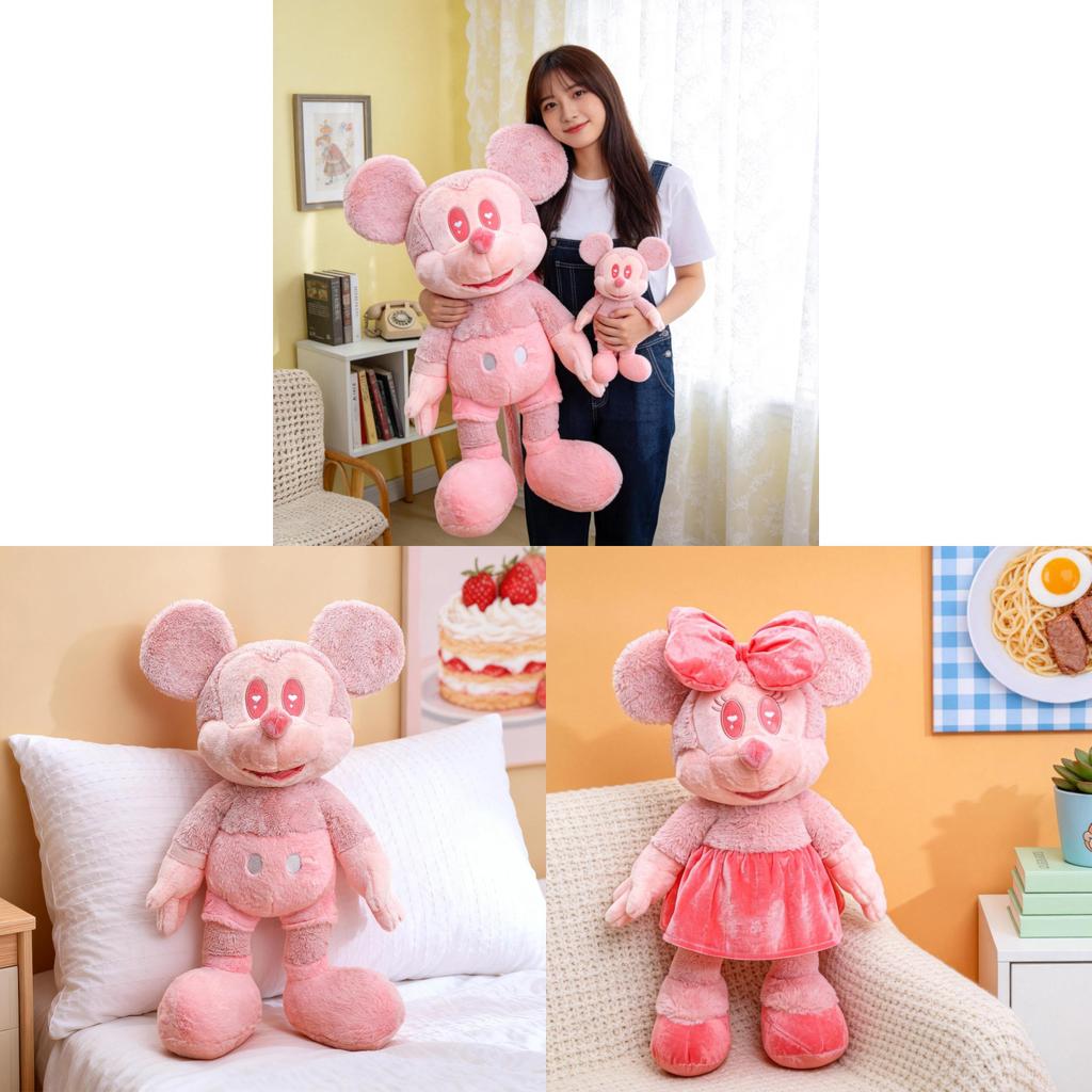 Mickey Maus Plüschtier mit langem Baumwollflor für Kinder, Geschenk und Sammlerstück