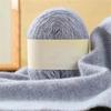 Hand Crochet Thread for DIY Weave Knitwear Long Thin Yarn Roll Mohair Yarn Soft Wool Knitting Scarf Cashmere Yarn Warm