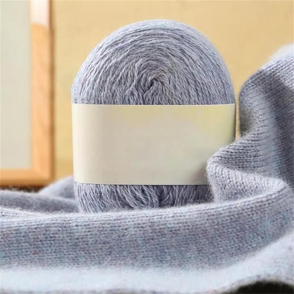 Hand Crochet Thread for DIY Weave Knitwear Long Thin Yarn Roll Mohair Yarn Soft Wool Knitting Scarf Cashmere Yarn Warm
