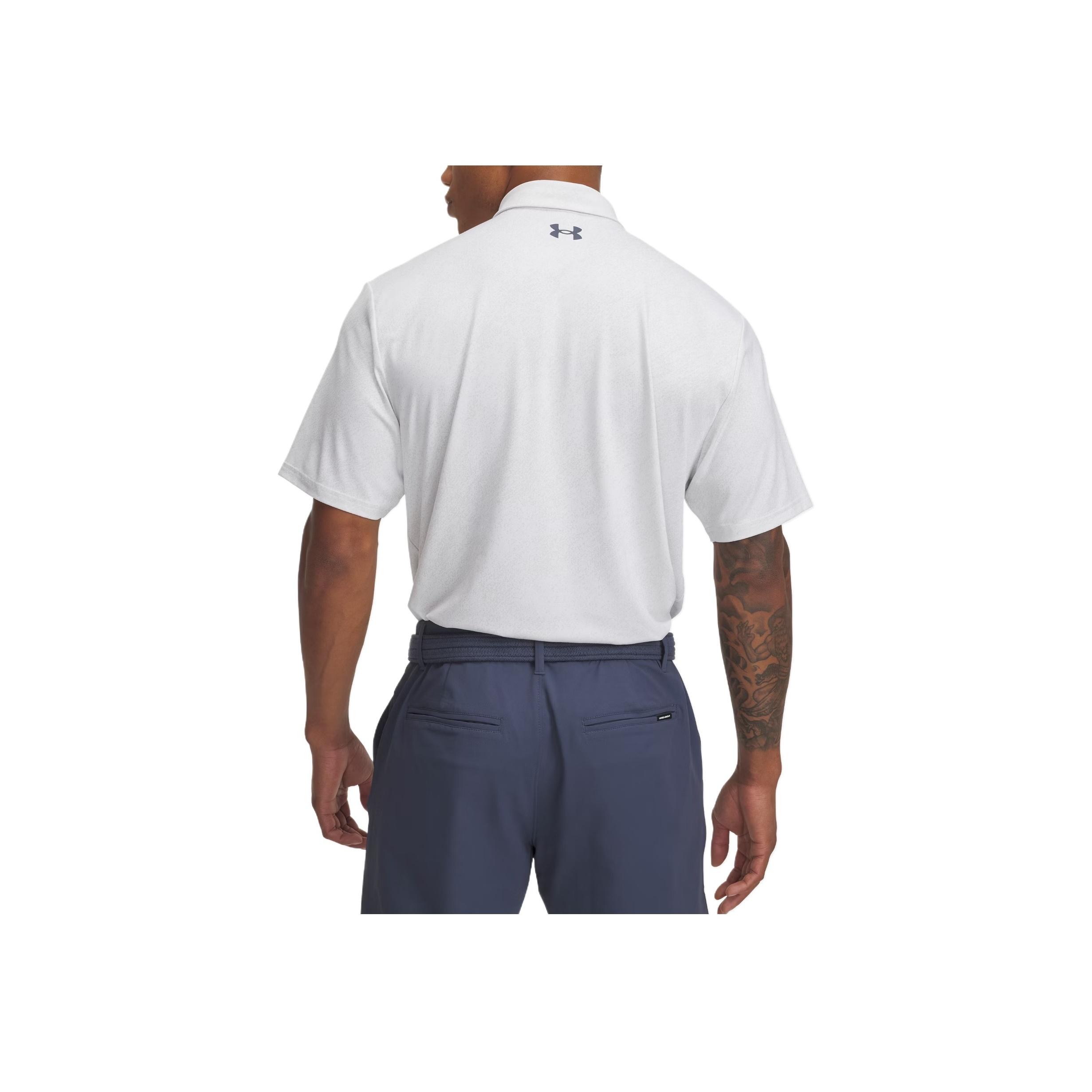 

Under Armour Playoff Jacquard Fashion Simple Versatile Short Sleeve T-Shirt Men Tops White 1389846-114 XL