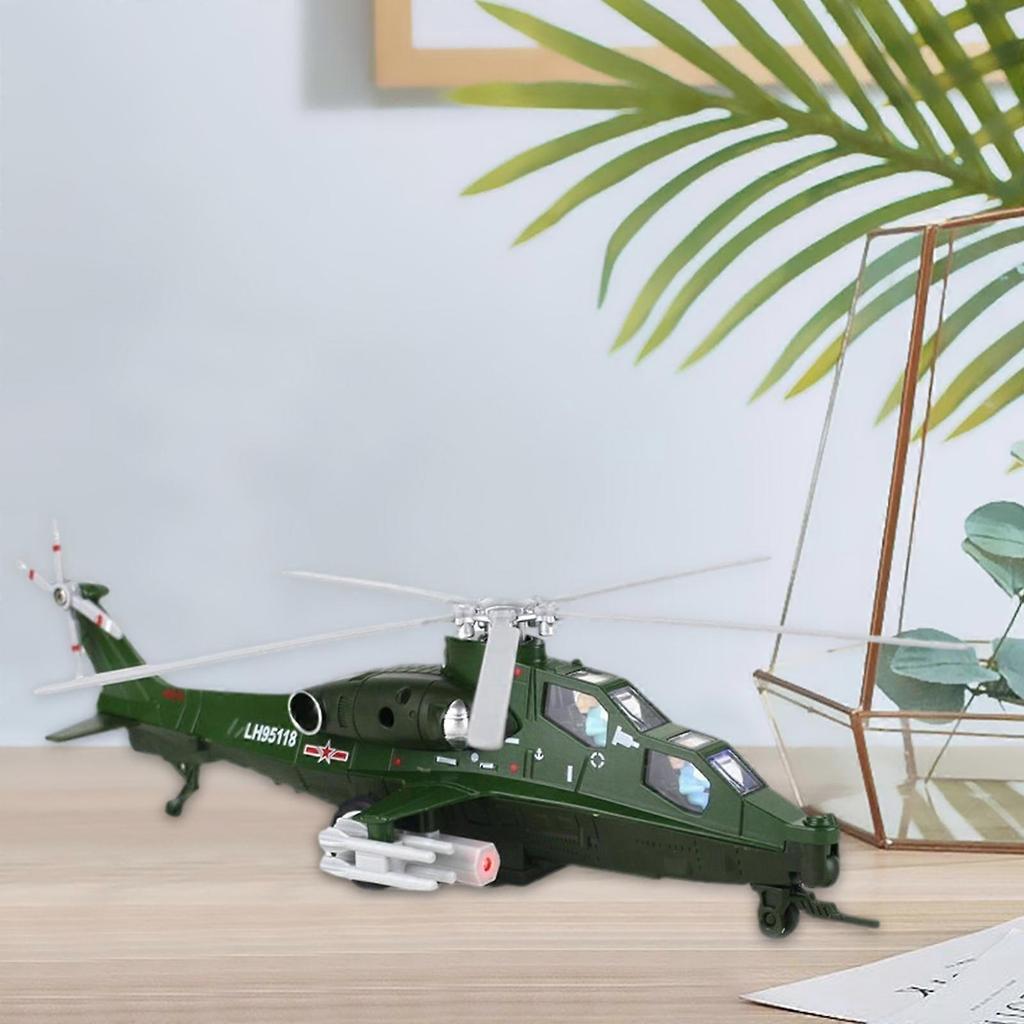 Helikopter Spielzeug mit Lichtern Geräuschen Transportflugzeug, Langlebig, Simulation Schreibtisch