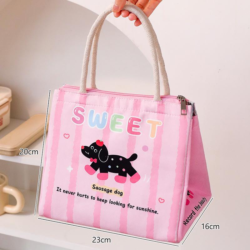 Animalthemed Insulated Lunch Bag For Office Workers With Oxford Cloth And Reusable Design