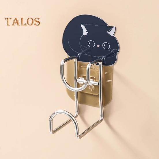 Storage Hook Self-Adhesive Wall Mount Hanging Hook Durable Convenient Basin Rack Organizer Hook for