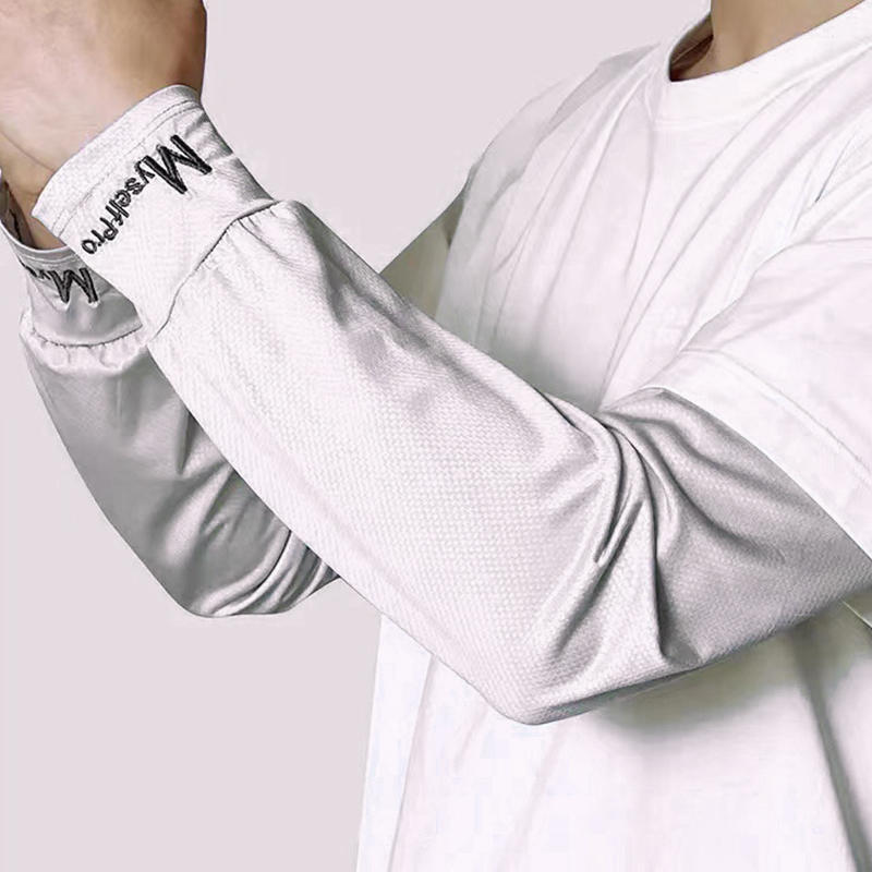 Men's Loose Ice Silk Sleeves Cooling Arm Cover - Breathable Quick Drying Outdoor Sports UV Protection Sleeves