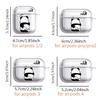 Couple Panda Case For Airpods Pro3 4 3 Pro 2 1 Pro2 Clear Earphone Cases Cover