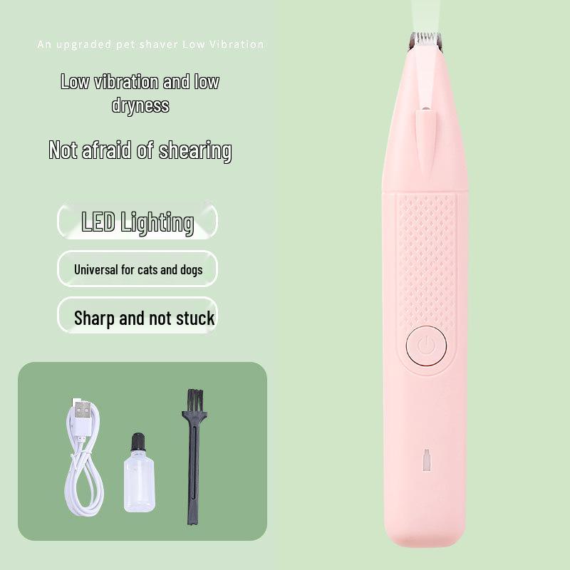 

Pet Paw Electric Hair Clipper with Light: Cat & Dog Grooming Trimmer Rechargeable with Light