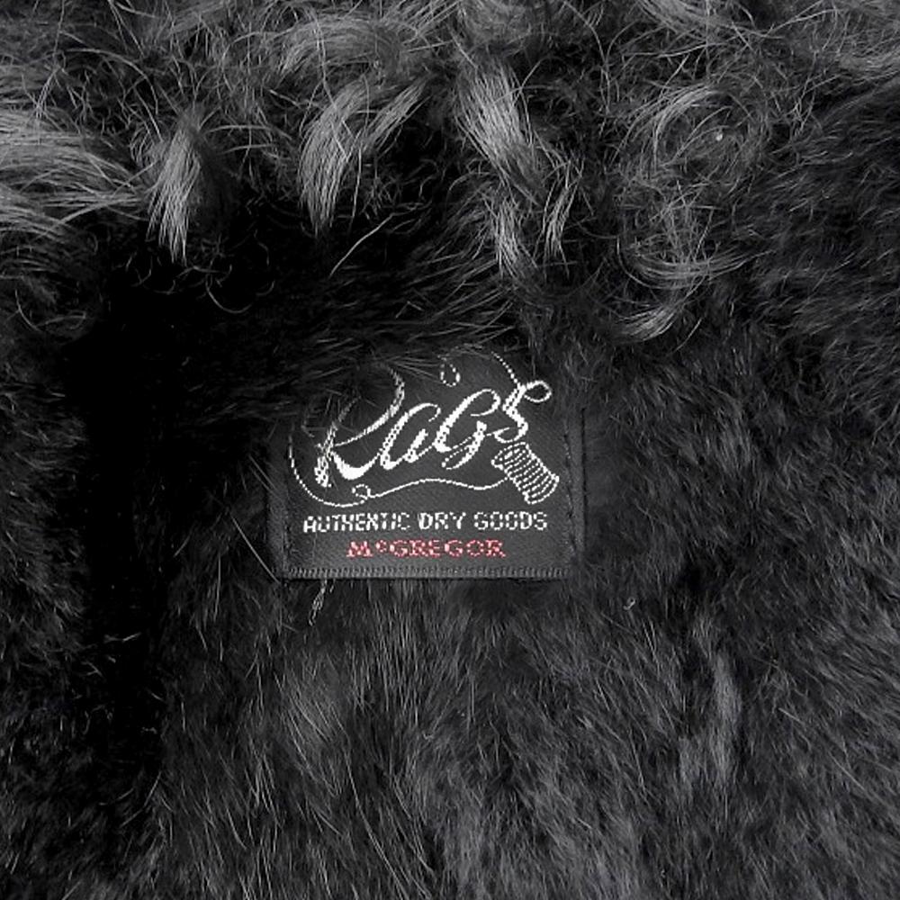 Rags McGREGOR Excellent Condition Rabbit Fur Corduroy Jacket for Men, Black, Size L, 211133604 Jacket L blackUsed