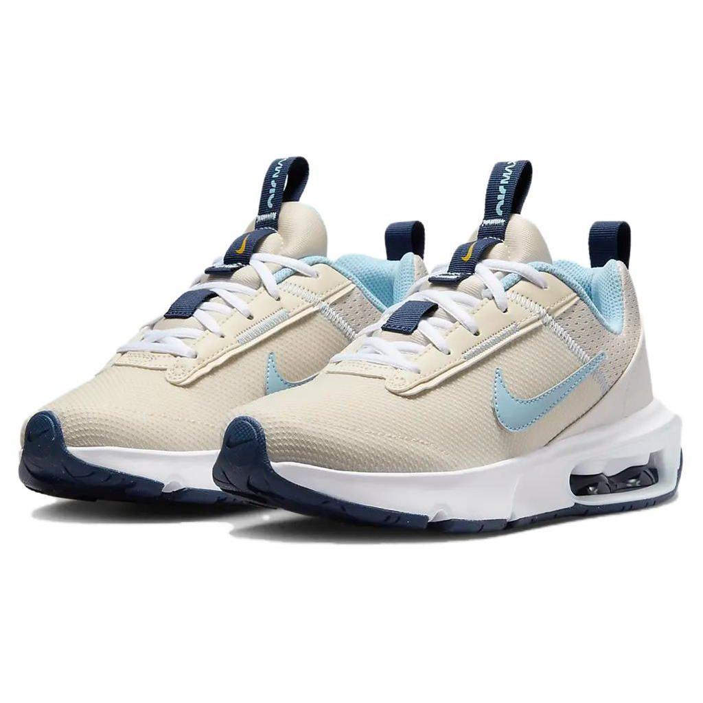 Nike אייר מקס אינטרלוק נוח רב-תכליתי בד עור סינתטי נמוך נעלי קז'ואל לילדים נעלי סניקרס לילדים צהוב לבן DH9393-104