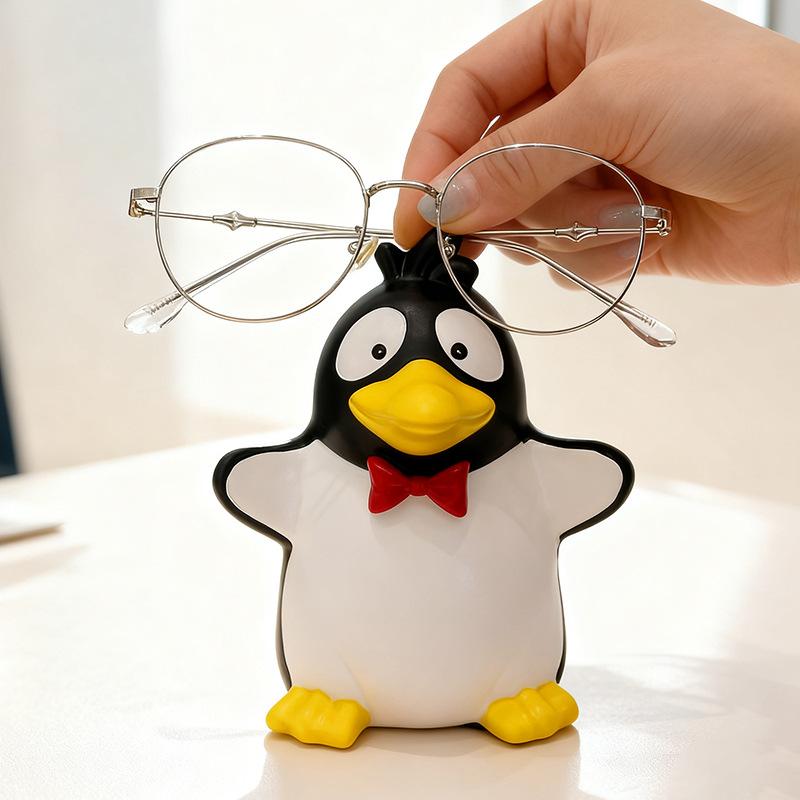 Suporte de Óculos Panda Invertido Fofo Suporte de Óculos de Mesa de Escritório Rack de Armazenamento de Óculos de Sol Ornamento de Decoração de Quarto Doméstico