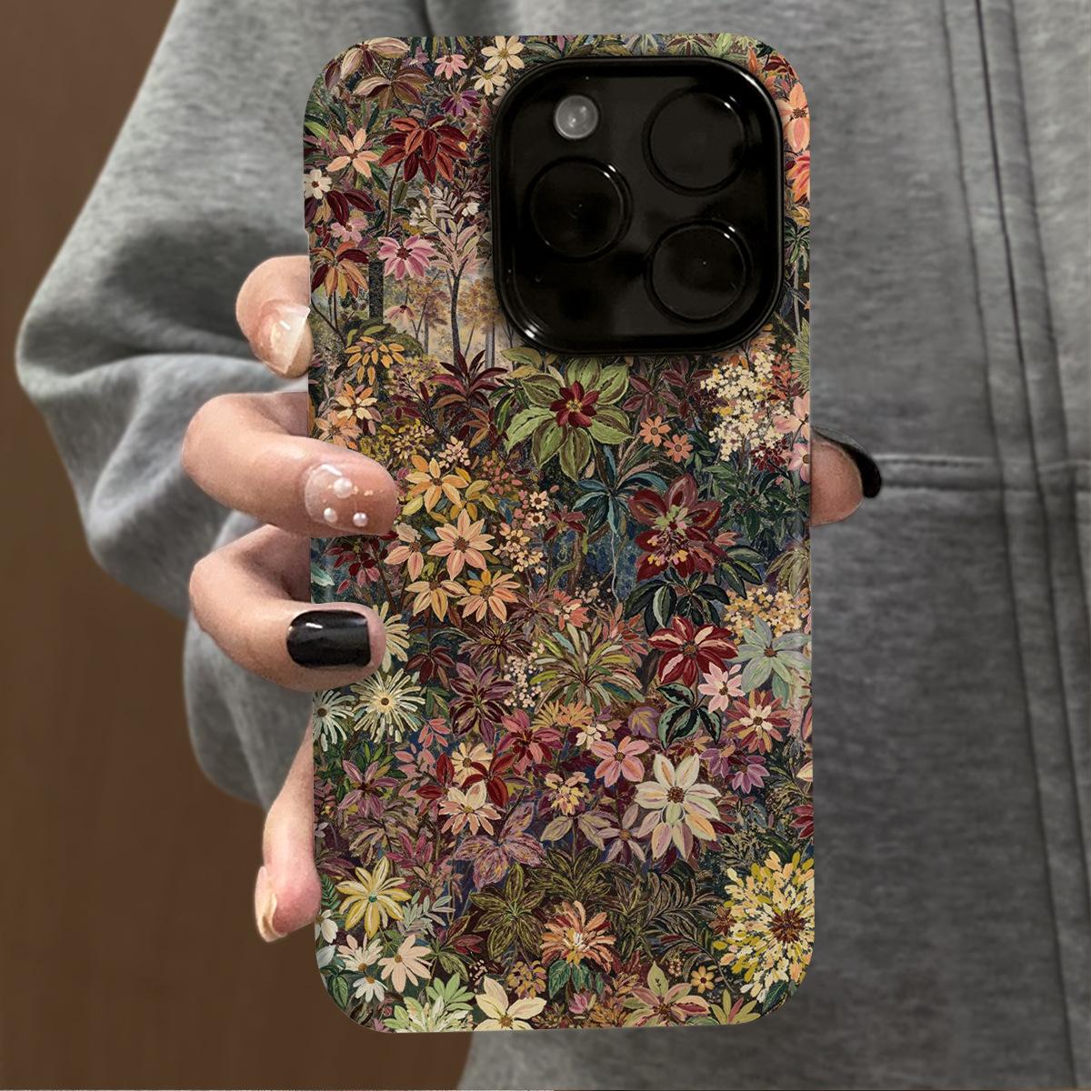 

Flower sea secret land applies apple 17promax cartoon cute iPhone lens all-inclusive apple 17promax