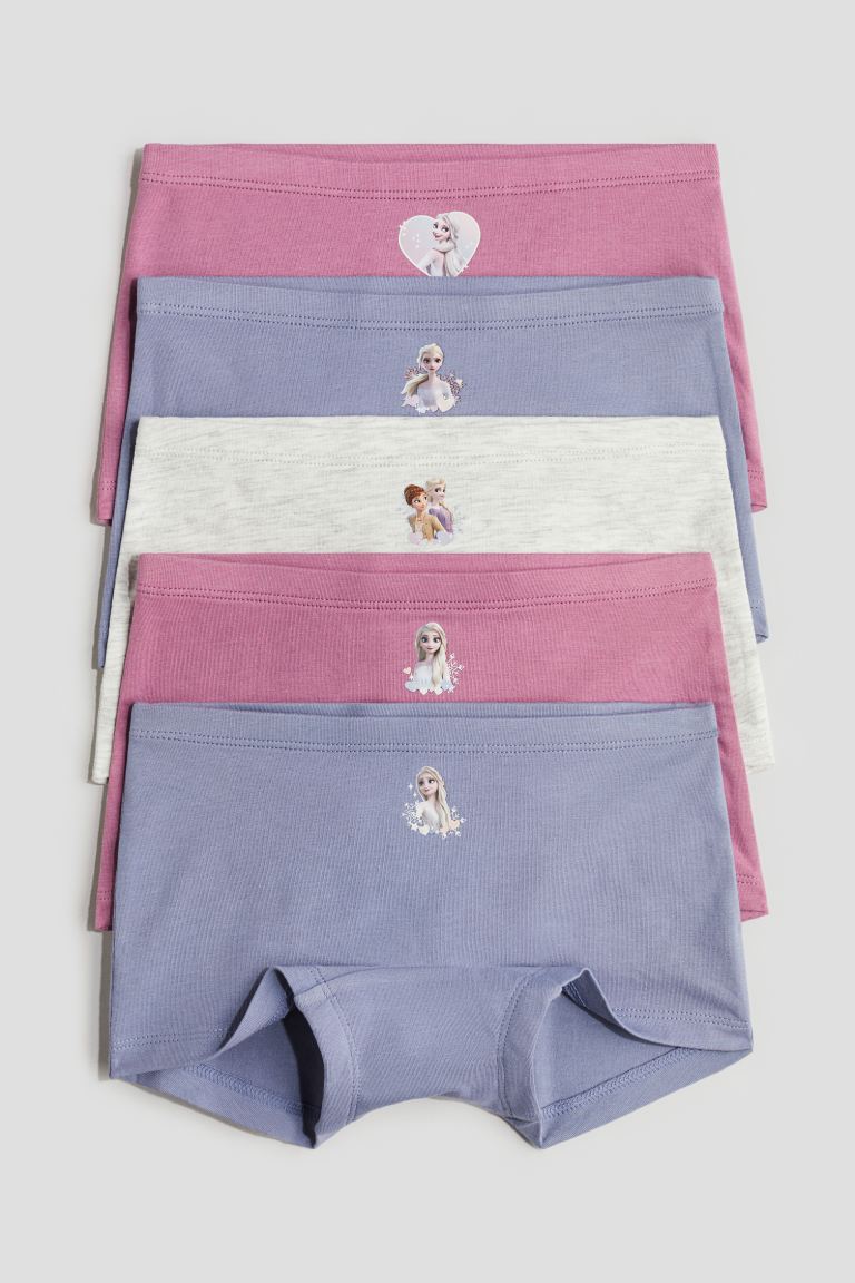 

Трусы-боксеры HM Cotton, 5 пар в упаковке, синие, замороженные