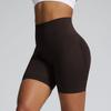 High Waisted Yoga Shorts Without Awkwardness, Women'S Anti Glare Running And Fitness Nude Yoga Shorts