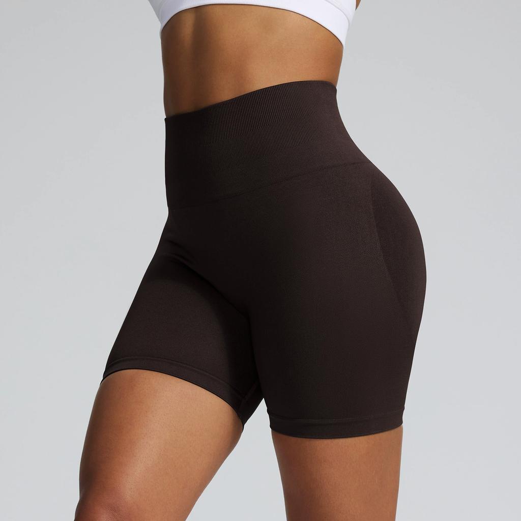 High Waisted Yoga Shorts Without Awkwardness, Women'S Anti Glare Running And Fitness Nude Yoga Shorts