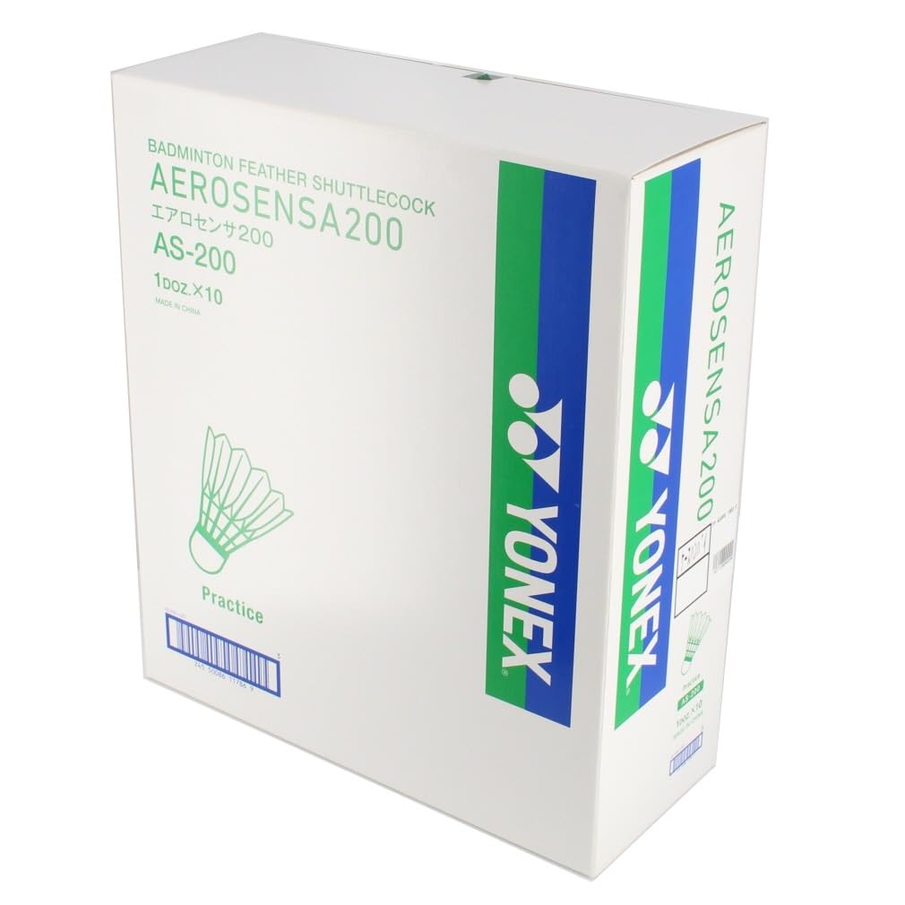 YONEX Aerosensor 200 AS200 Display Badminton Practice 120 Balls (AS-20010) [Temperature 3] Shuttlecocks, (10 Dozen)