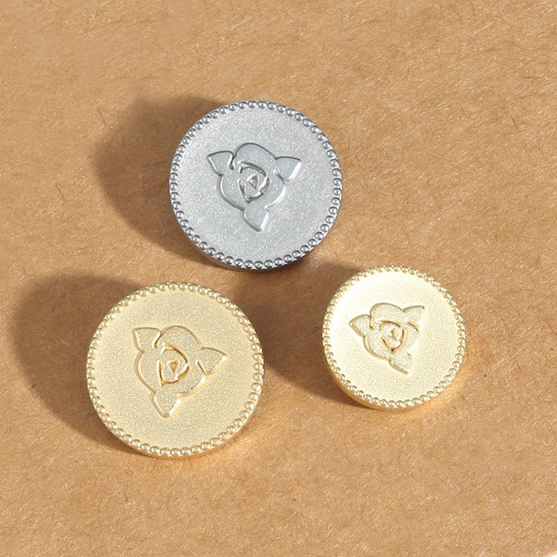 10Pcs High-End Metal Buttons, Men'S And Women'S Clothes, Coats, Blazers, Round Gold Buttons, Versatile, Exquisite Woolen Buttons