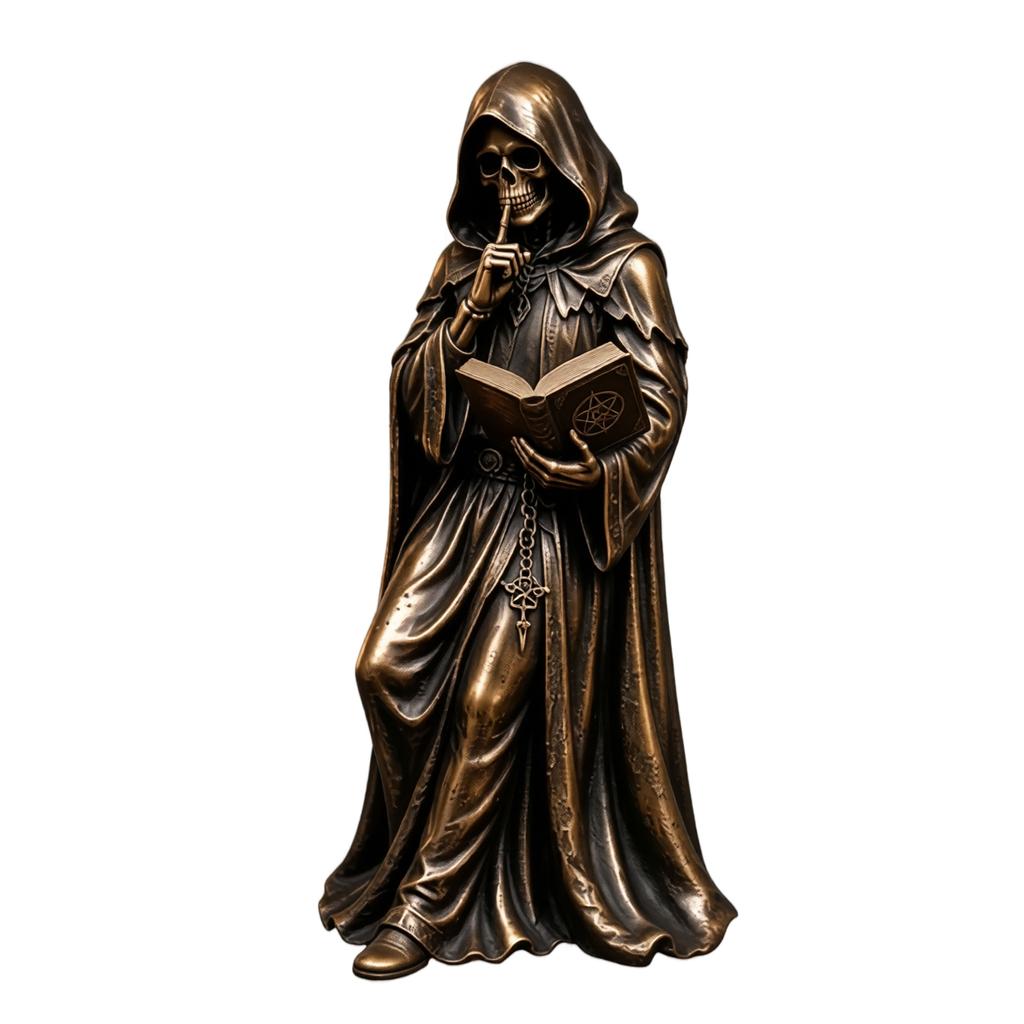 Gothic Resin Statue Bookshelf Decor Figurine Sculpture for Home