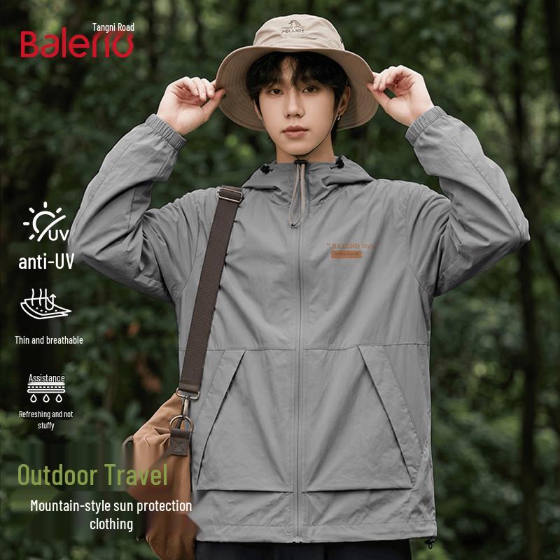 Baleno Men s Hooded UPF50+ Sun Protection Jacket L