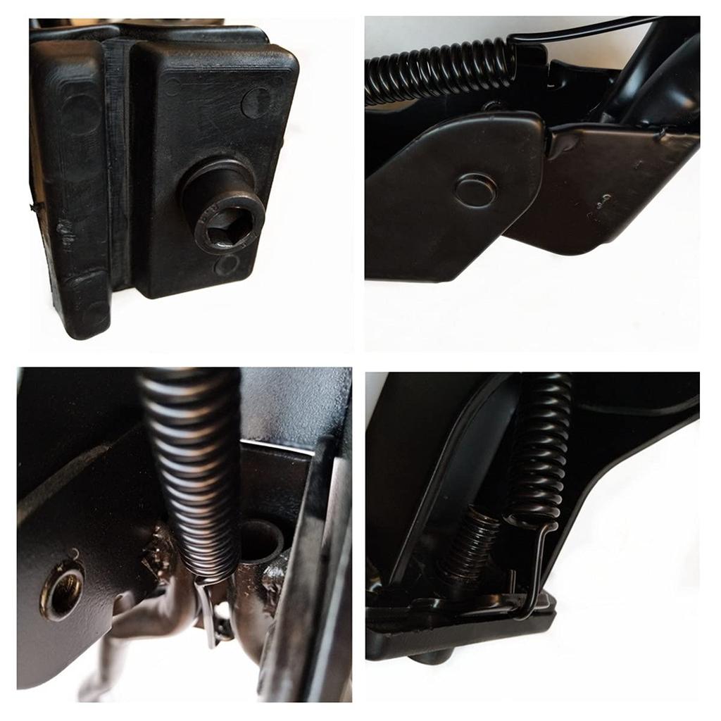 KUNANG Bike Kickstand, Double-Leg Iron Bicycle Kickstand for Mountain Bikes, Road Bikes, and 26-28 Inch Bikes, Adjustable Height, Iron, Black