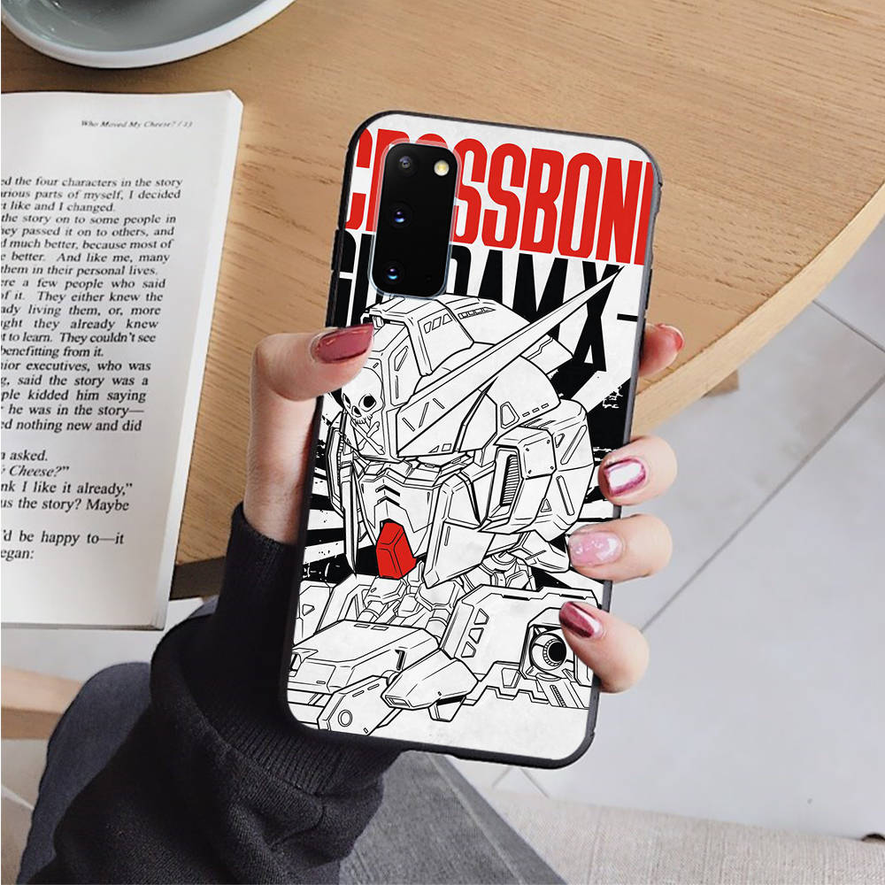 AD71 GUNDAM Black Case for iPhone 16 15 Plus 14 13 12 11 Pro 8 7 6S SE 5S X XR XS Max Realme C30 C33 C31 9I Huawei Y8P Y9 Sofe Cover