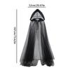 New Halloween Hooded Cape Spooky Witch Cloak With Hood For Halloween Cosplay Costume For Masquerade Balls Photography Party