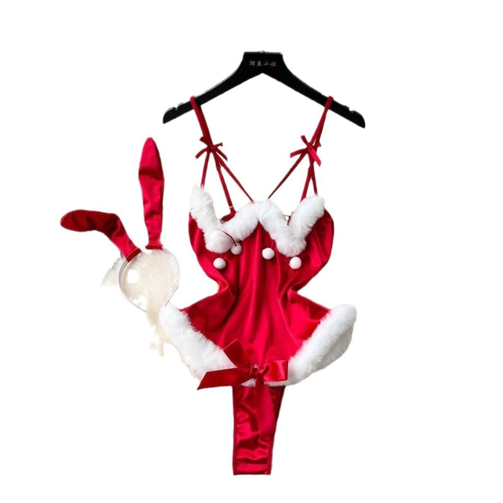 Sexy Christmas Costume Slim Skirt Pure Desire Robe Sweet Dress Babes Midnight Charm Passion Free