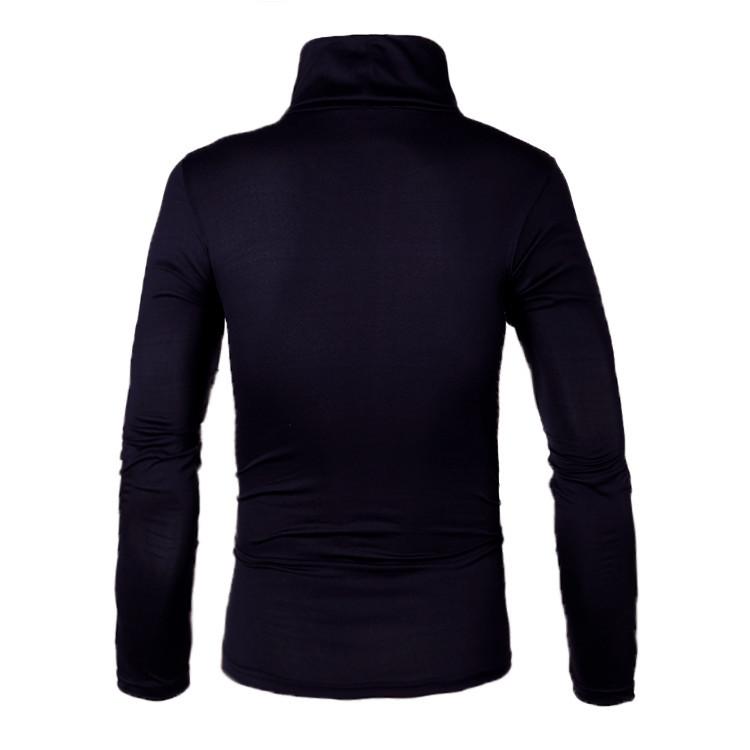 Men's Underwear Knitwear Autumn and Winter New Solid Color Casual Double Lapel Slim Sweater Men