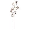 New Naturally Dried Cotton Stems Artificial Flower Filler Floral Decor Artificial Flowers Valentines Day