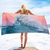 Ocean Wave Beach Towel,Oversized Quick Dry Sand Free Proof Absorbent Lightweight Beach Blanket Bath Towel Swim Sport Pool Towels