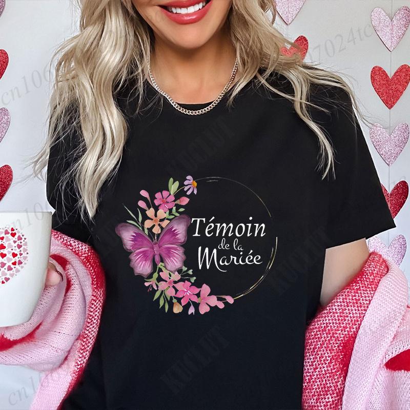 

Французские свадебные топы для невесты, футболка Team Bride для женщин, одинаковые футболки для девичника, EVJF, одежда для будущей невесты и подружки невесты S