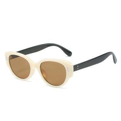 Rice Nails Cat Eye Sunglasses Women, Outdoor Sunscreen Sunglasses Retro Glasses