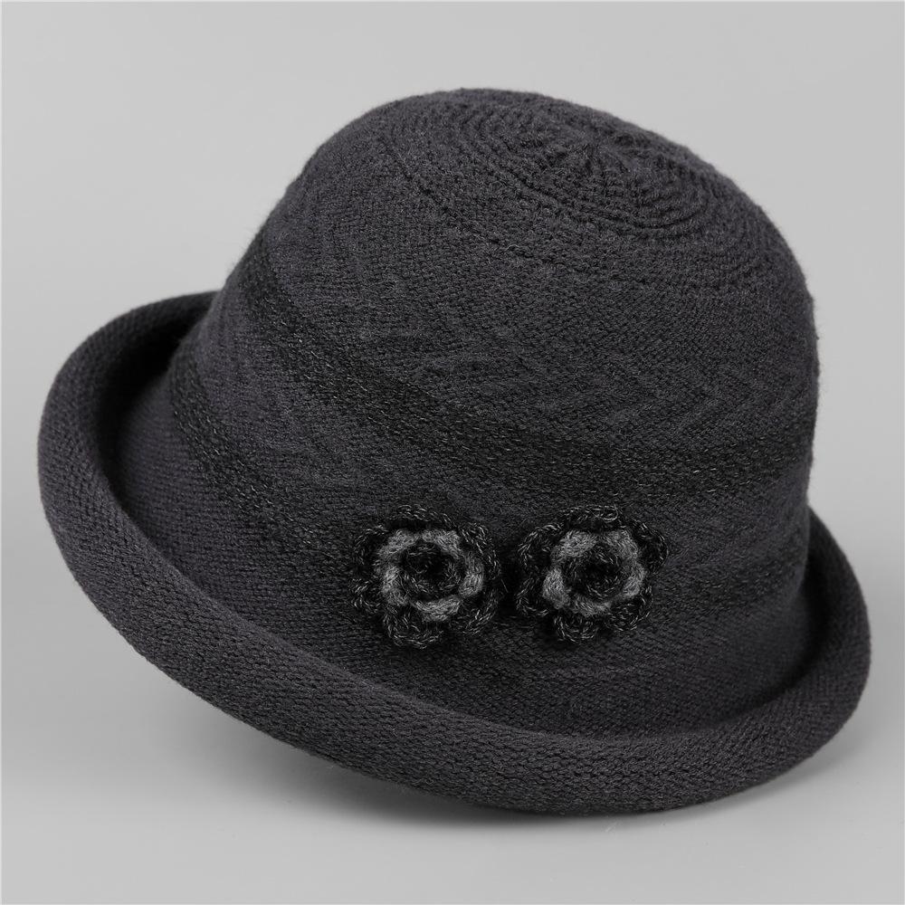 Hat Lady Winter Basin Hat Mom Knitted Hat Old Man Grandma Bucket Hat Autumn Old Woman Hat