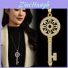 Korean Style Long Sweater Chain With Key Pendant For Women Gift