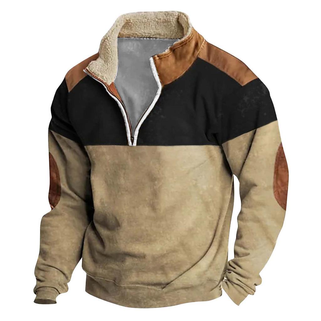 Men's Hoodie Loose Long Sleeves Round Neck