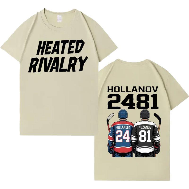 Harajuku Graphic Print Heated Rivalry Shane Hollander Ilya Rozanov Hollanov 2481 Fashion T Shirt Mens Women Casual Pop Top