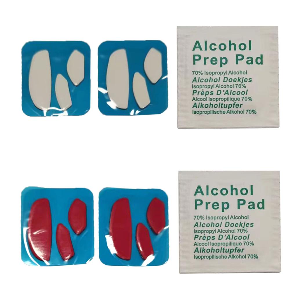 2Set Mouse Feet Mouse Skates Stickers Pad Rounded Glides Curved Edge Mouse Feet Replacement for Steel series Rival 310