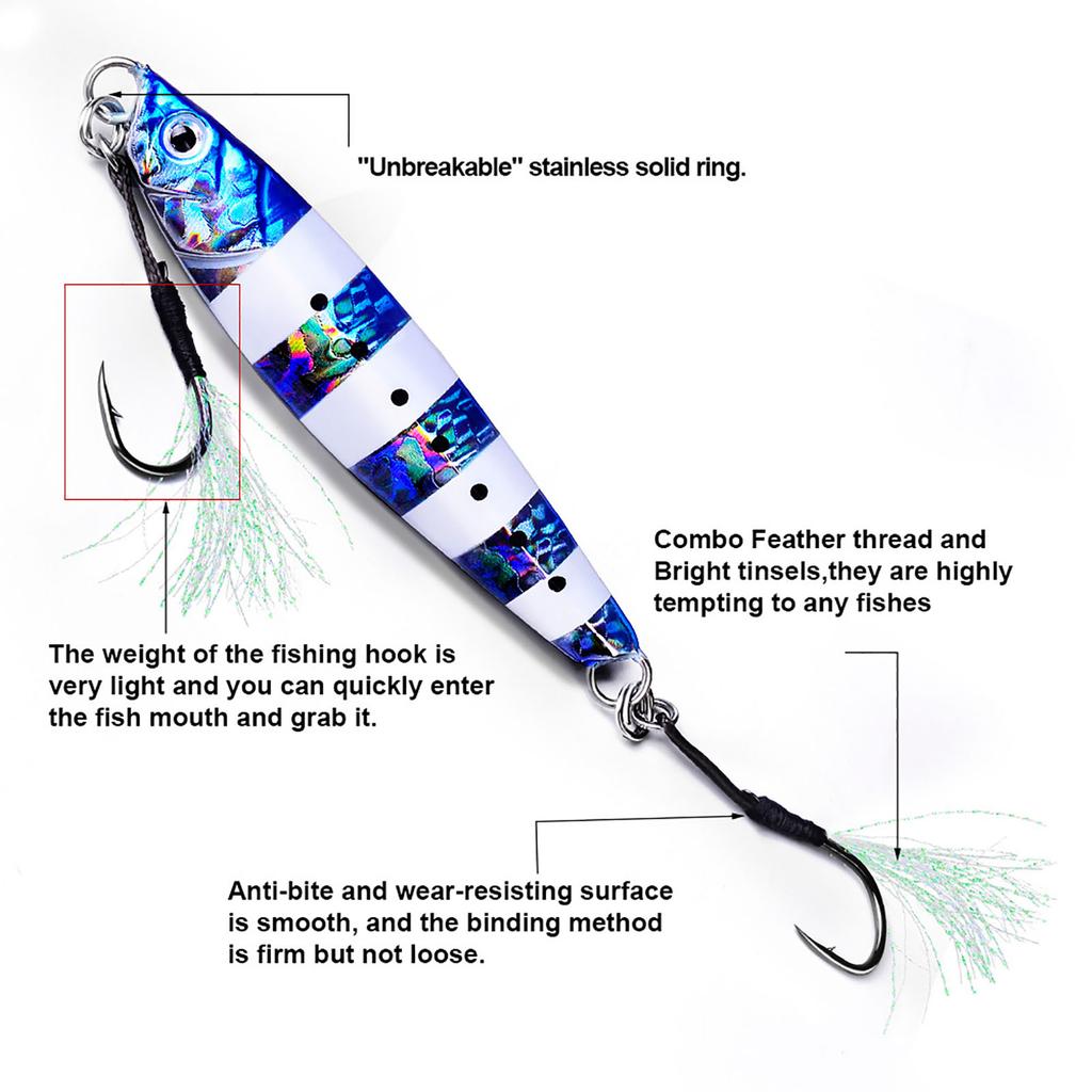 10pcs Lure Barbed Fishing Hooks 11-13-15-16-17-18-19# Sea Fishing Fishhook With Feather Fishing Tackle Accessories