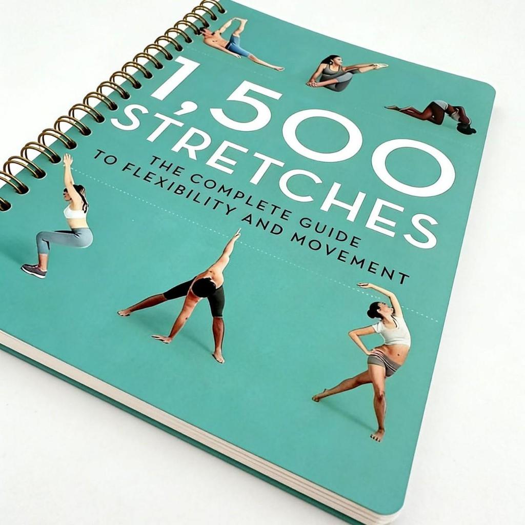 Kua Jing Bi Yoga Stretching Notebook - Spiral Coil with 1500 Stretching Exercises