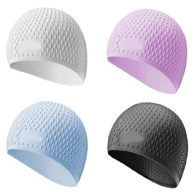 Man Swim Caps Womens Long Hair Silicone Swimming Caps Large Diving Bathing Hat Stretchy Swimming Hat Diving Hat