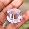 NATURAL Pink Topaz 142 Ct Cube Shape CERTIFIED Loose Gemstone For Home Decor
