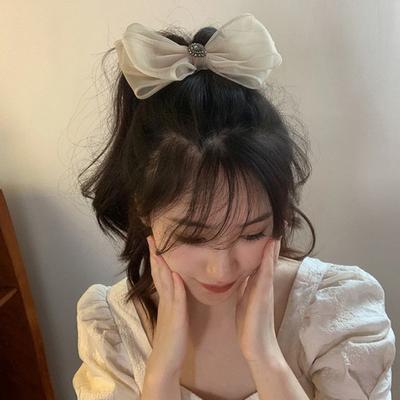 Eugen Yarn Bow Hairpin 2025 Internet Celebrity Bangs Clip Headgear Hair Accessories Girl Edge Clip Top Clip