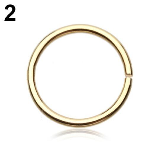 1Pc Surgical Steel Thin Small Nose Ring Hoop 0.8mm Cartilage Piercing