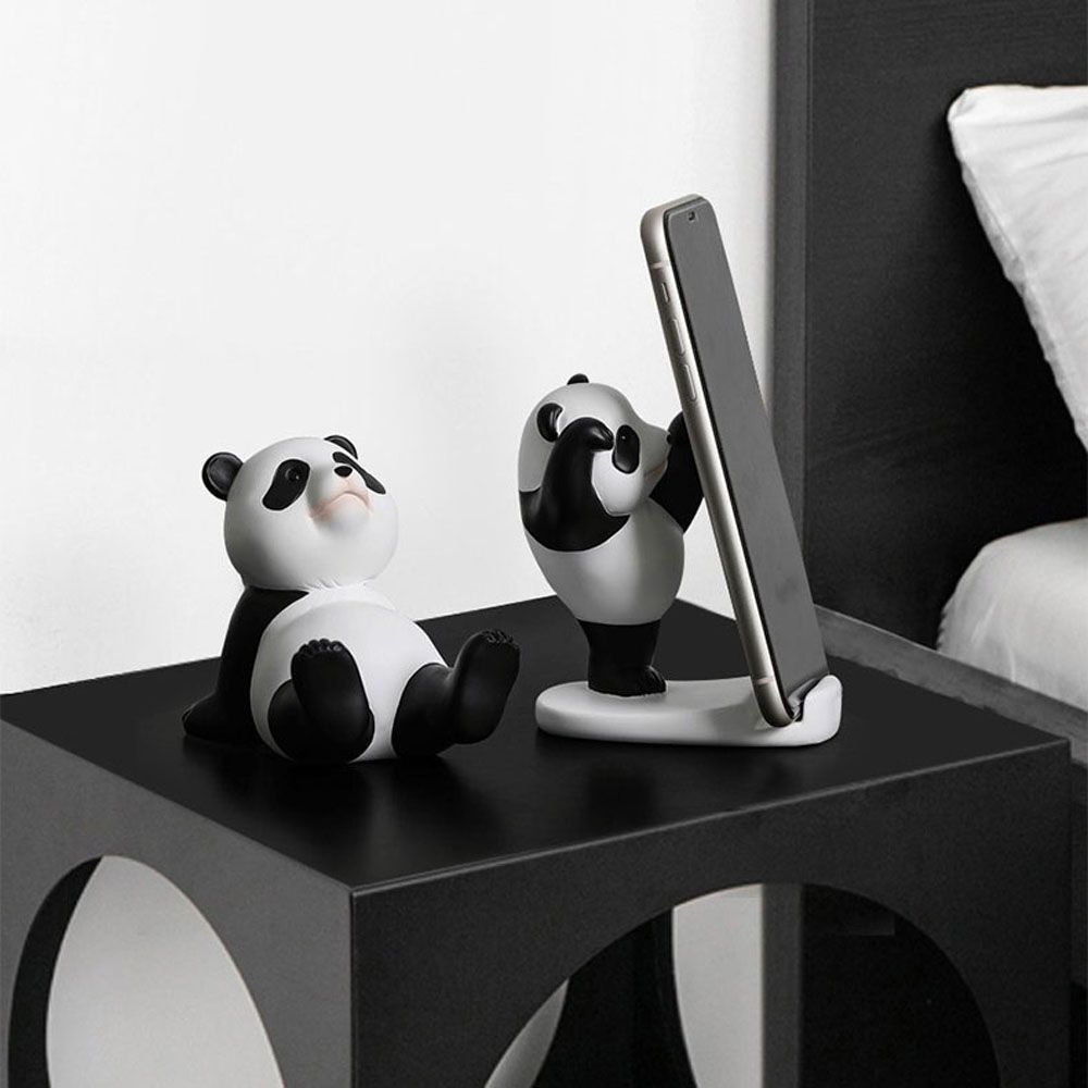 Bracket Stands Panda Mobile Phone Holder Plastic Mobile Phone Bracket  Office Decor