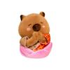 Lotus Meditation Capybara Plush Pillow - Cute Buddhist Toy Gift for Office Workers