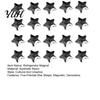 Metal Surface Magnets 5/10/15/20Pcs Mini Star Refrigerator Magnet, 3D Five-Pointed Fridge Magnet Decorative Memo Note Holder for Kitchen Office