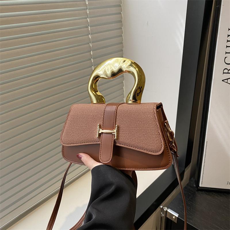 New summer women's premium texture handbag trendy design messenger bag shoulder bag