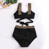 Sommer Push Up Frauen Klassische Badeanzug Hohe Taille Bikini Set Zwei Stücke Bademode Weiblichen Strand Badeanzug