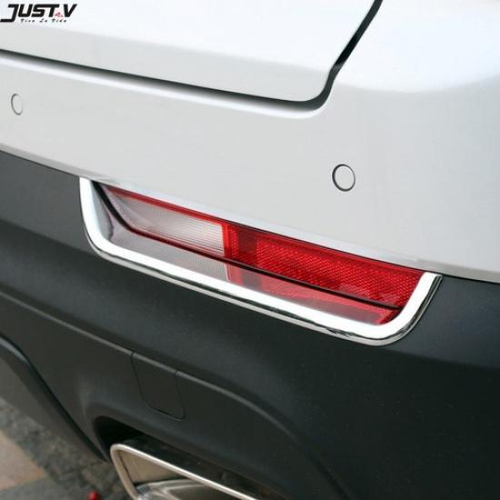 For Cadillac XT4 2018 19- Chrome Rear Tail Fog Light Eyebrow Cover Trim 2pcs